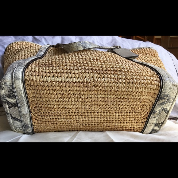 ☀️🌴Coach Hampton Weekend Python handbag 🌴☀️ - Picture 3 of 4